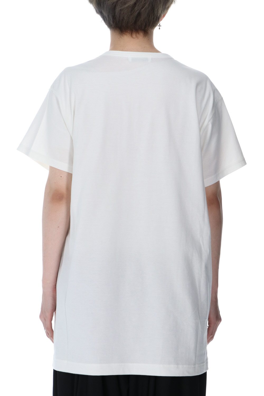 Buddha Button Henry neck Short sleeve T-shirt Off White