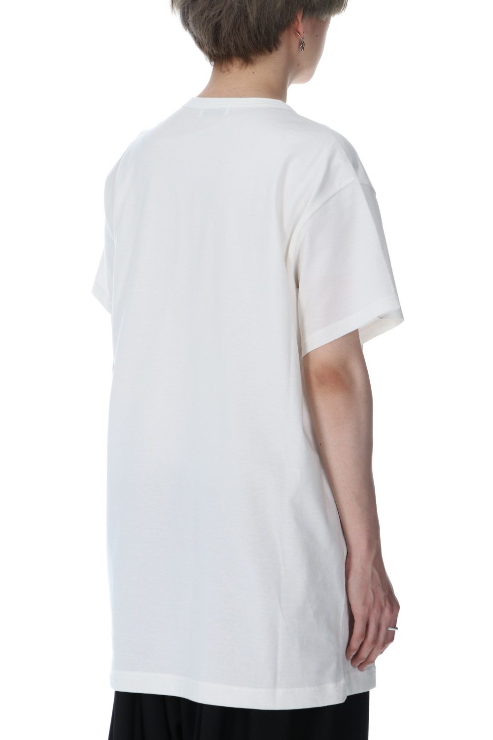 Buddha Button Henry neck Short sleeve T-shirt Off White