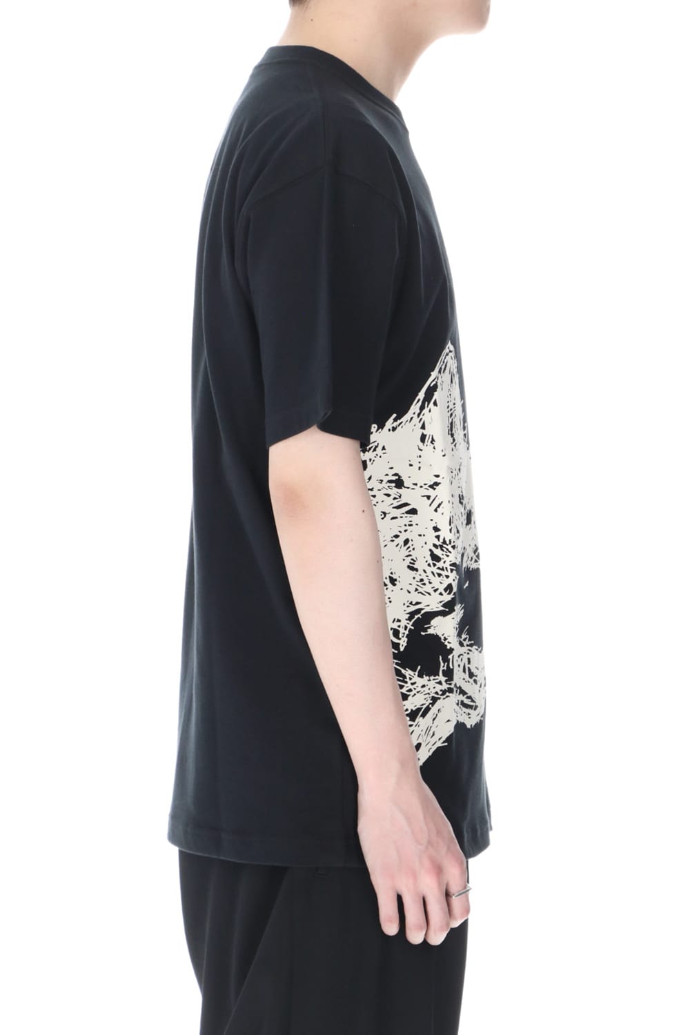 New Era × Yohji Yamamoto Front print Short sleeve T-shirt