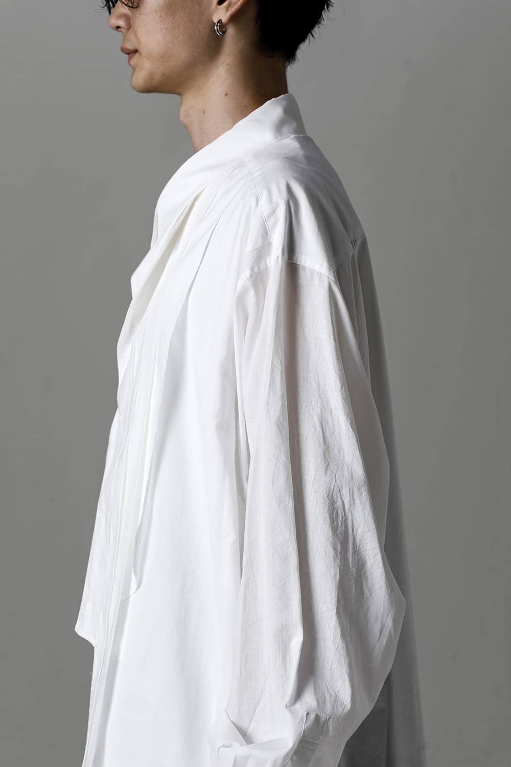 Front Double Pleats Big Blouse