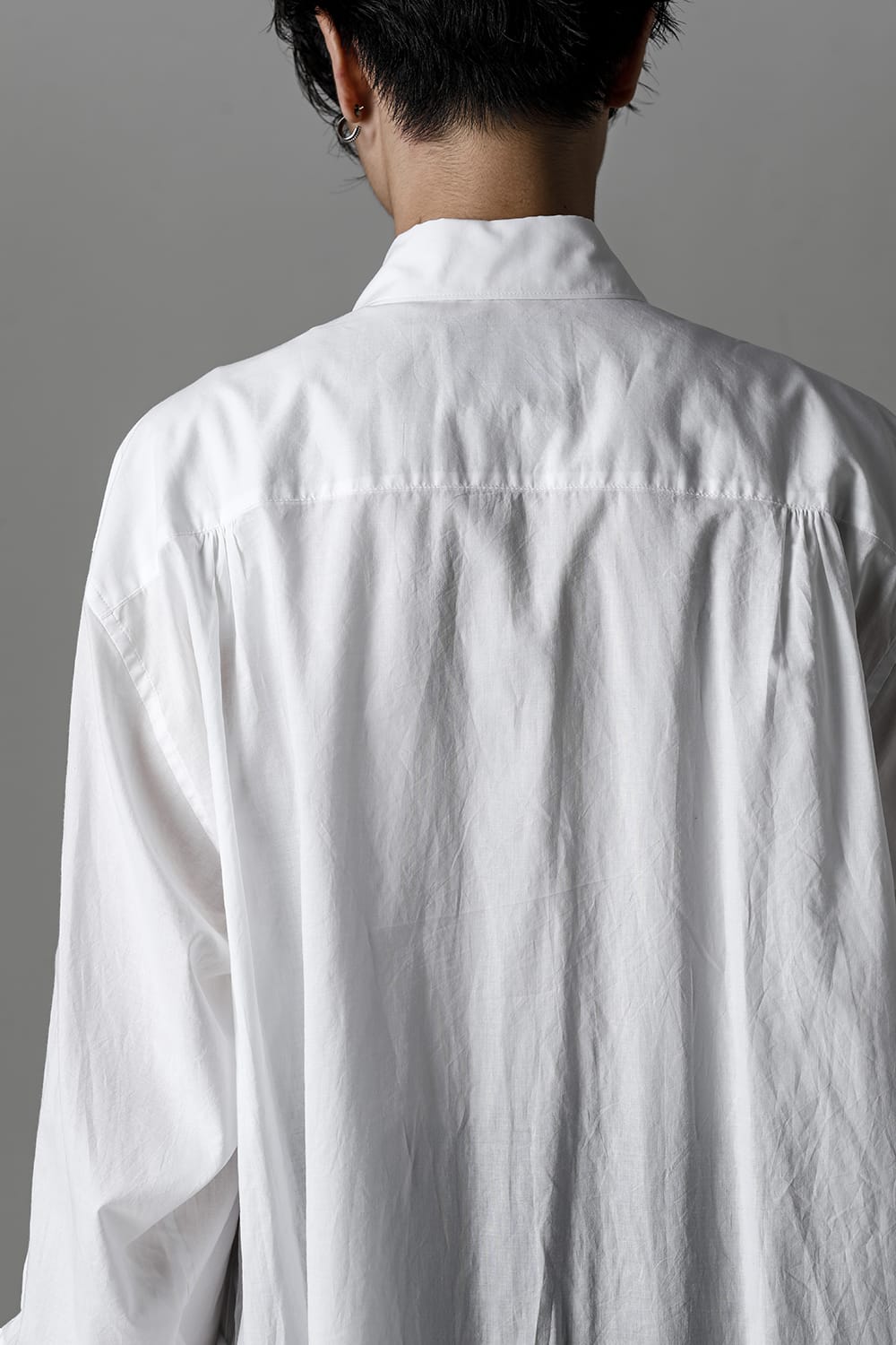 Front Double Pleats Big Blouse