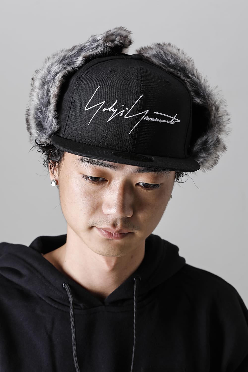 New Era × Yohji Yamamoto 59FIFTY Dog Ear YY LOGO Cap