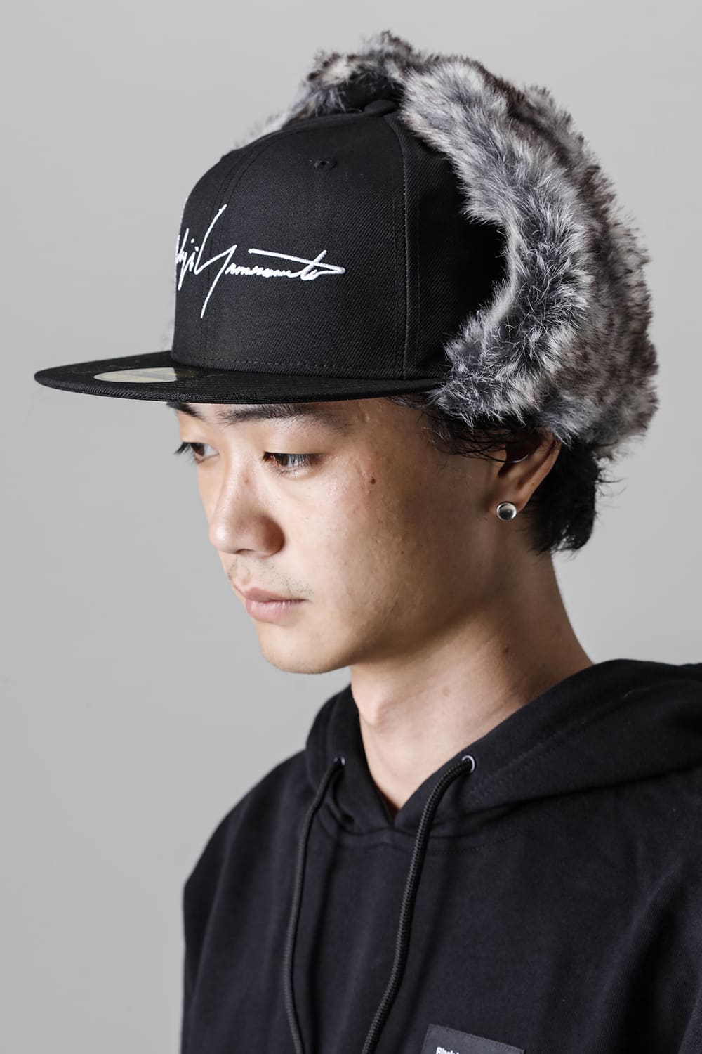 New Era × Yohji Yamamoto 59FIFTY Dog Ear YY LOGO Cap