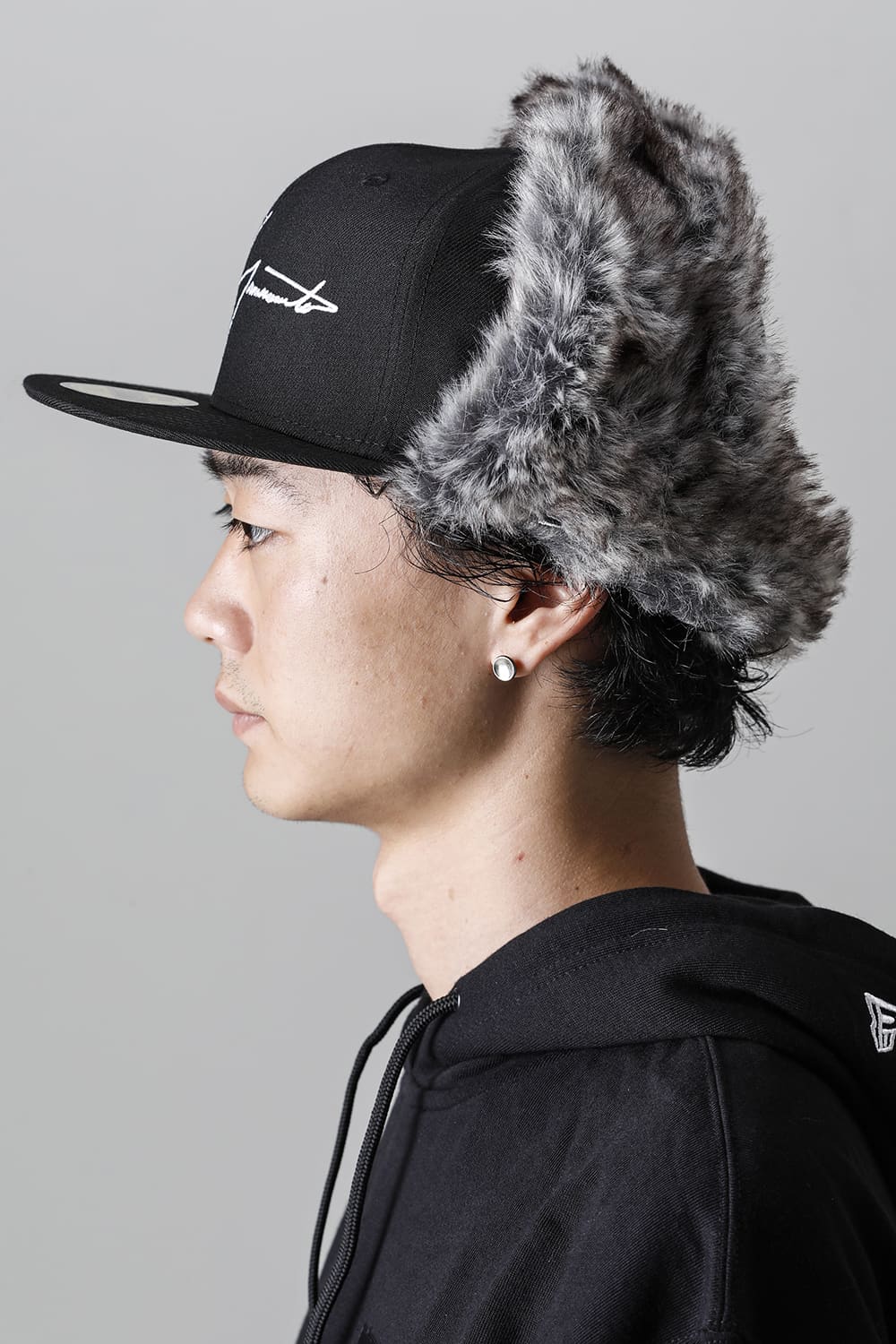 New Era × Yohji Yamamoto 59FIFTY Dog Ear YY LOGO Cap