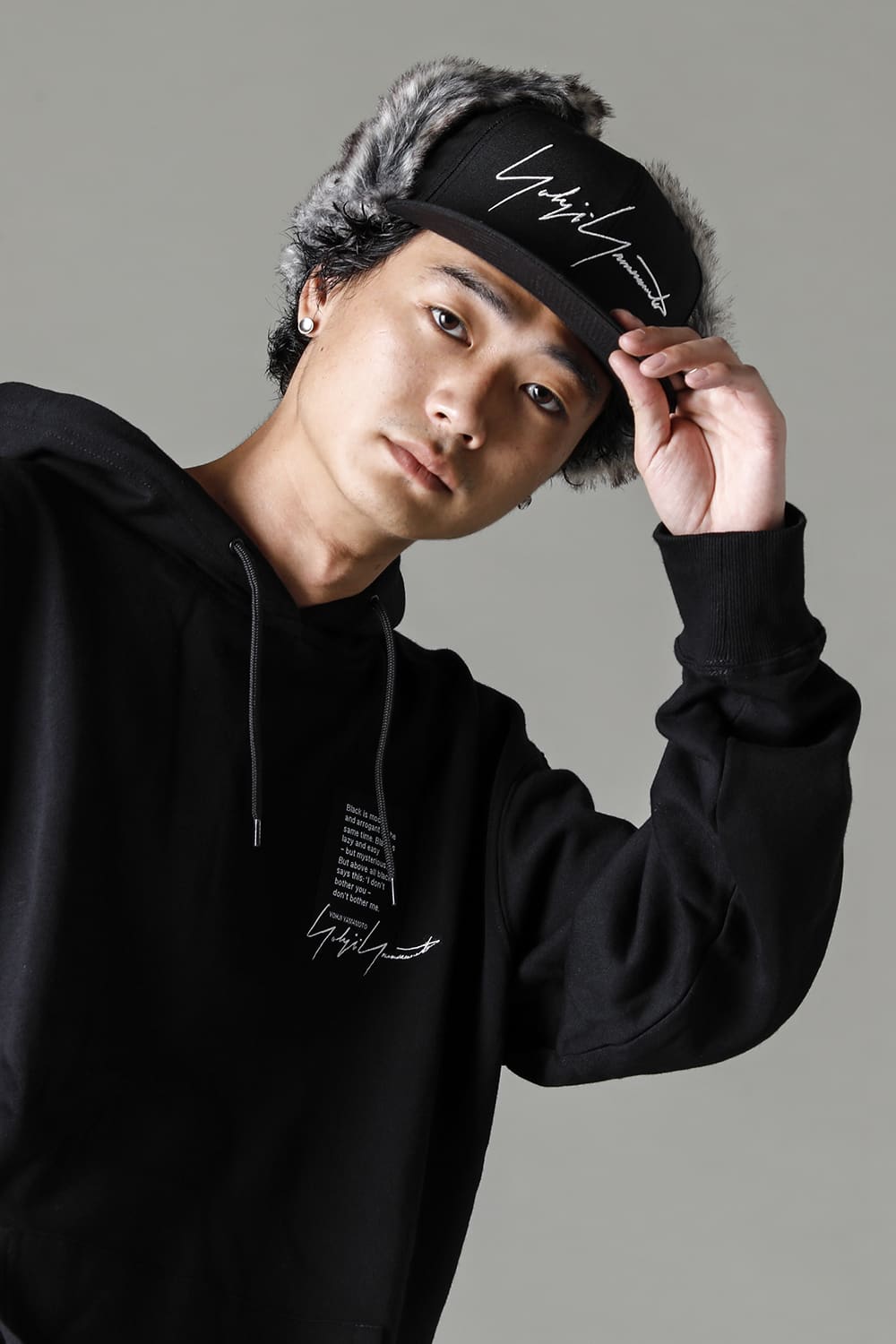 New Era × Yohji Yamamoto 59FIFTY Dog Ear YY LOGO Cap