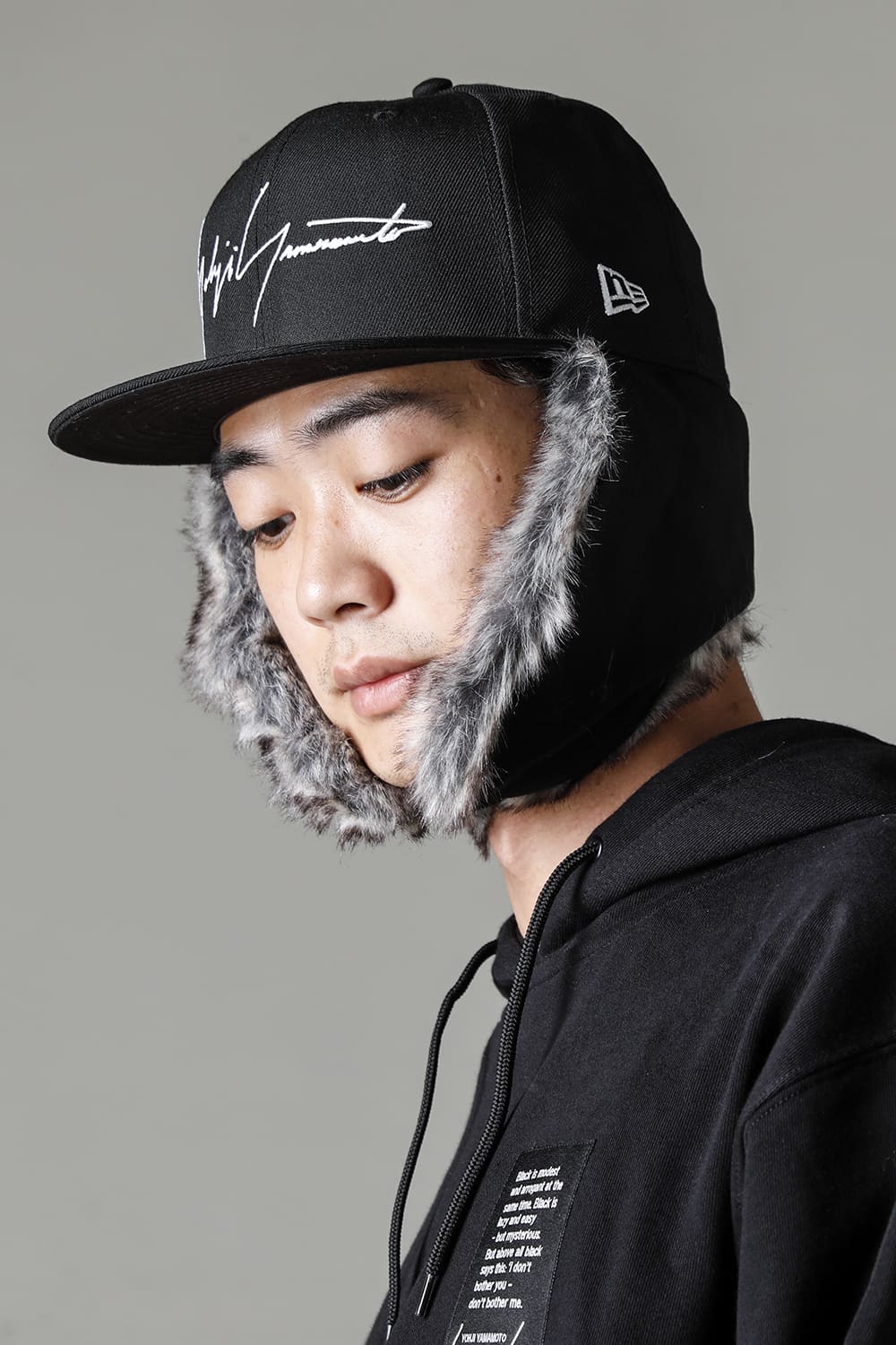 New Era × Yohji Yamamoto 59FIFTY Dog Ear YY LOGO Cap