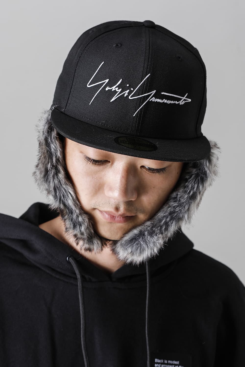 New Era × Yohji Yamamoto 59FIFTY Dog Ear YY LOGO Cap