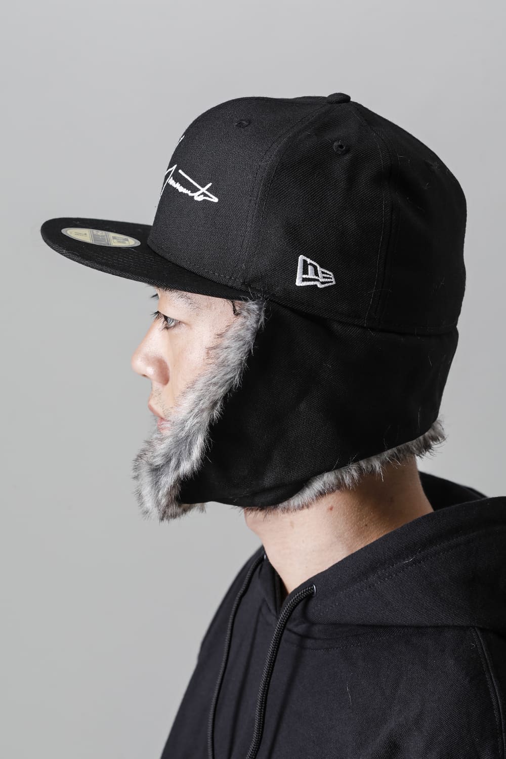 New Era × Yohji Yamamoto 59FIFTY Dog Ear YY LOGO Cap