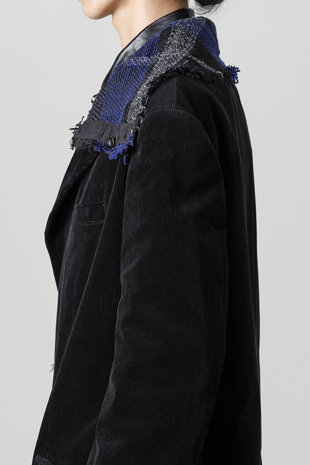 チェックストールジャケット