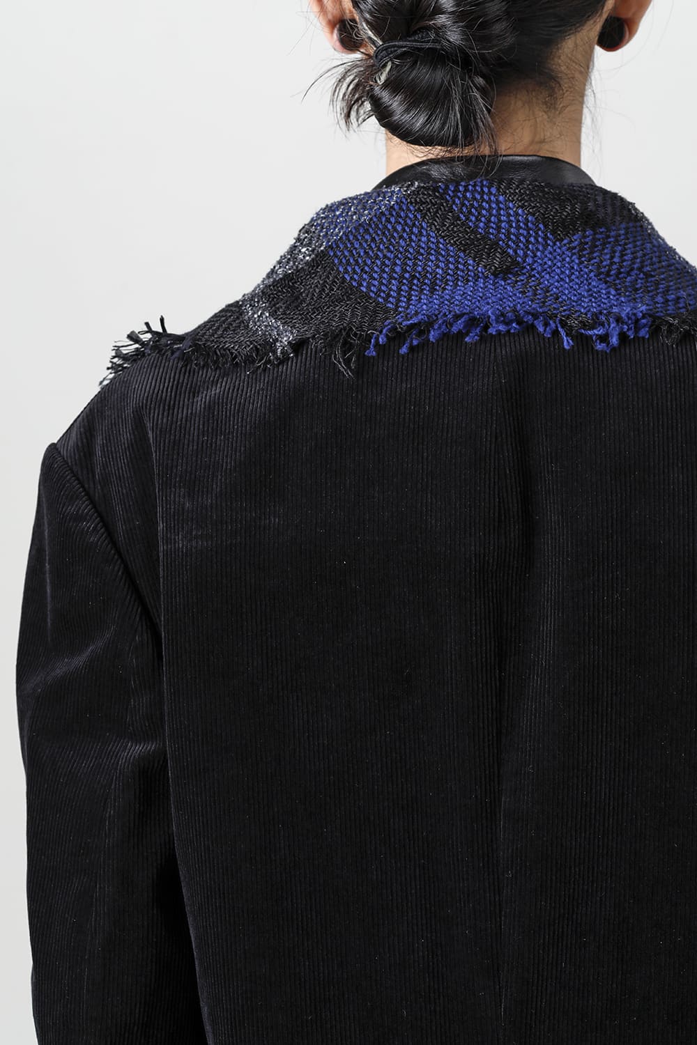 チェックストールジャケット