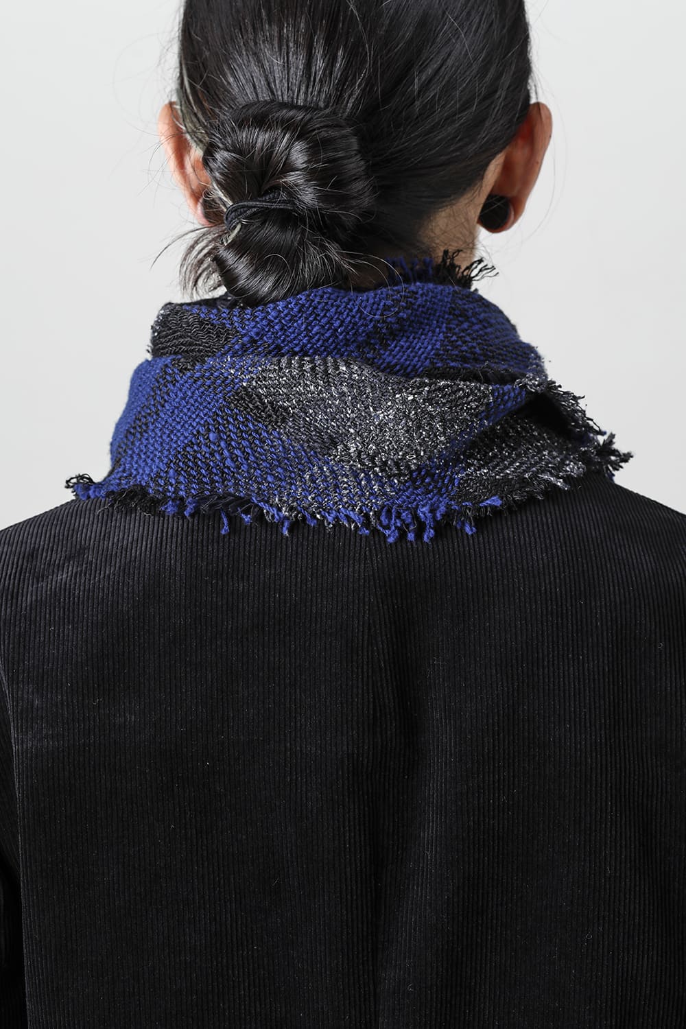 チェックストールジャケット