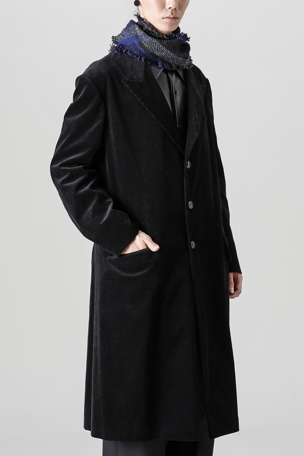 チェックストールジャケット