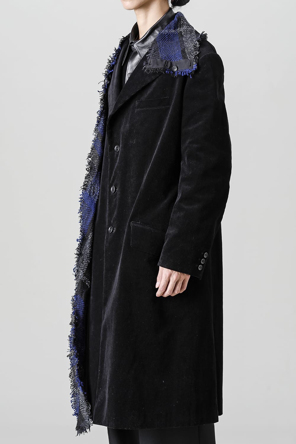 チェックストールジャケット