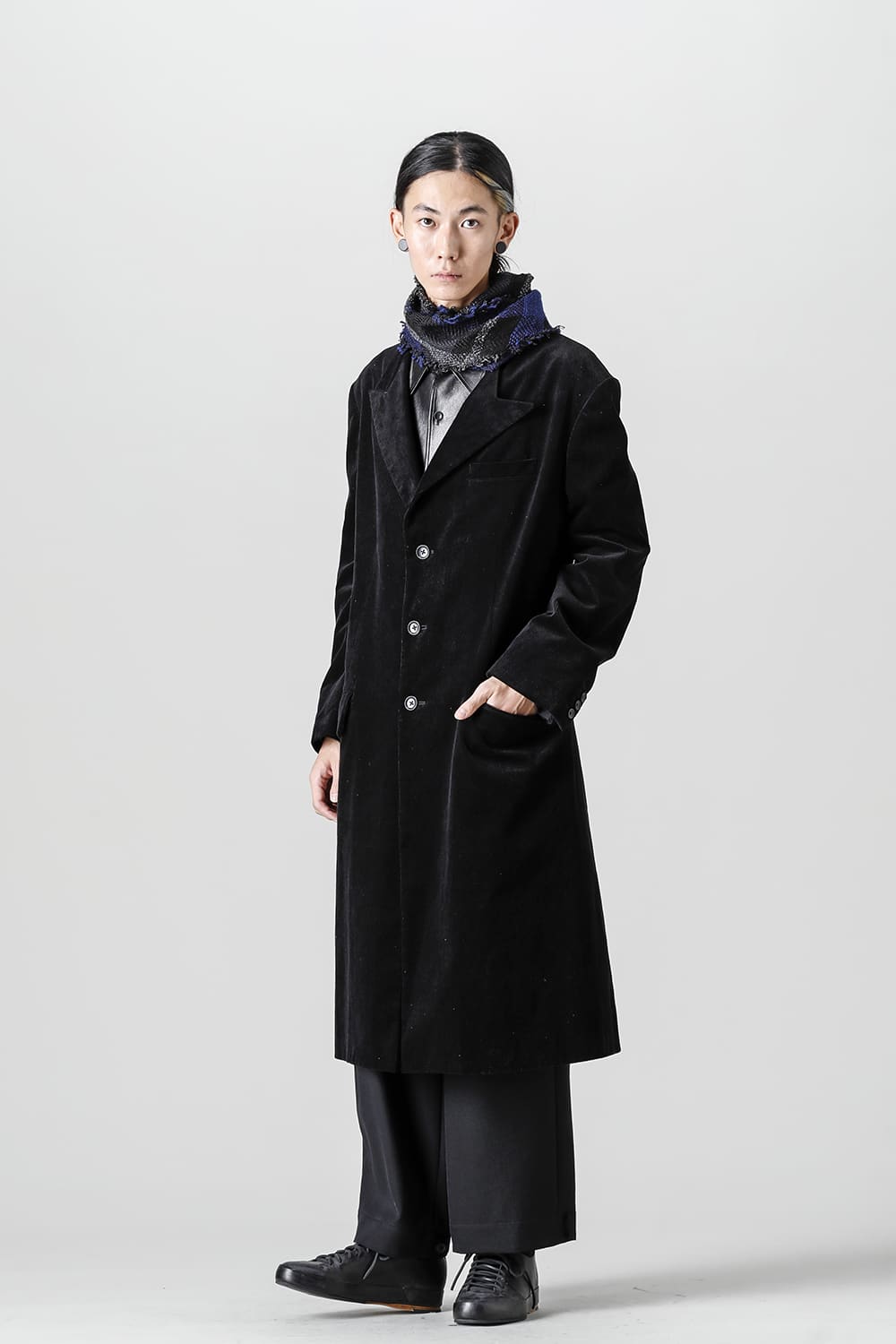 チェックストールジャケット