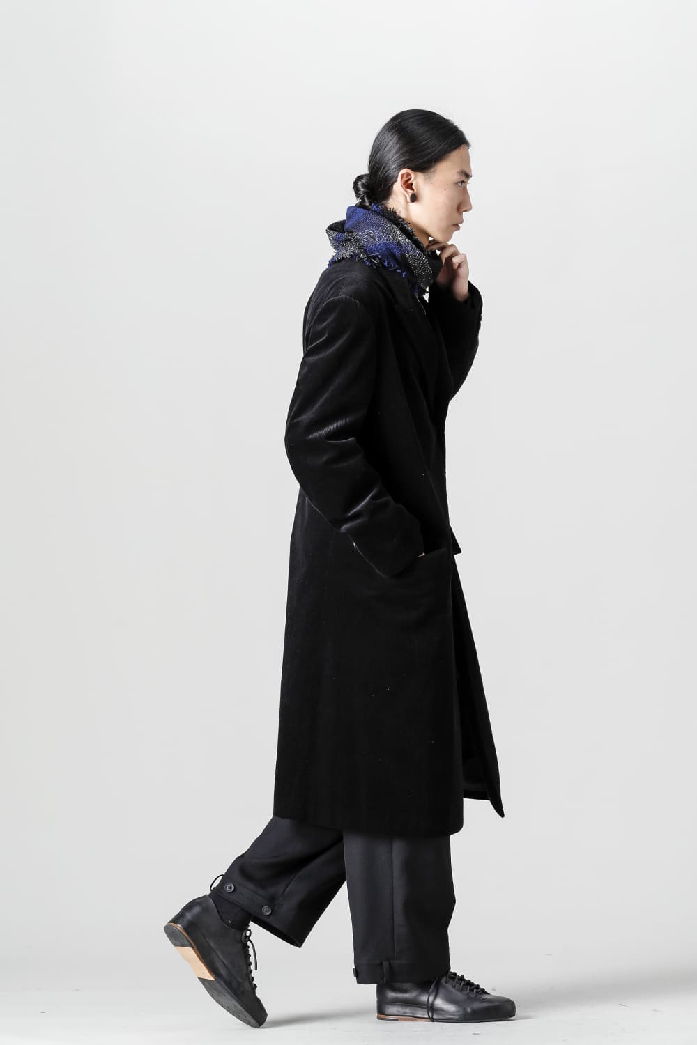 チェックストールジャケット