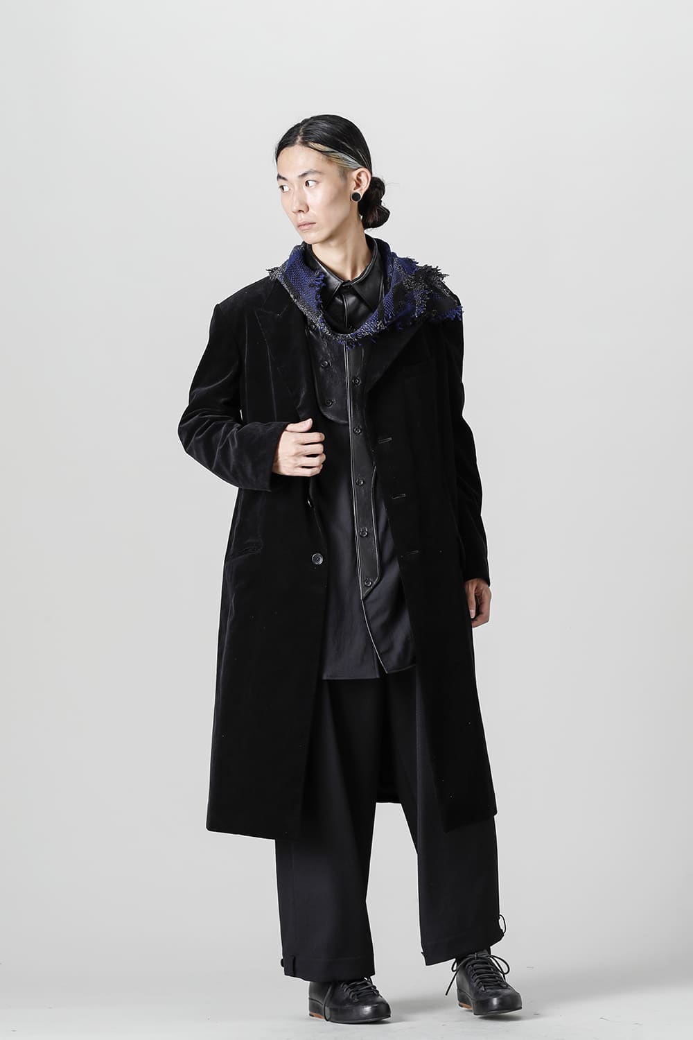 チェックストールジャケット