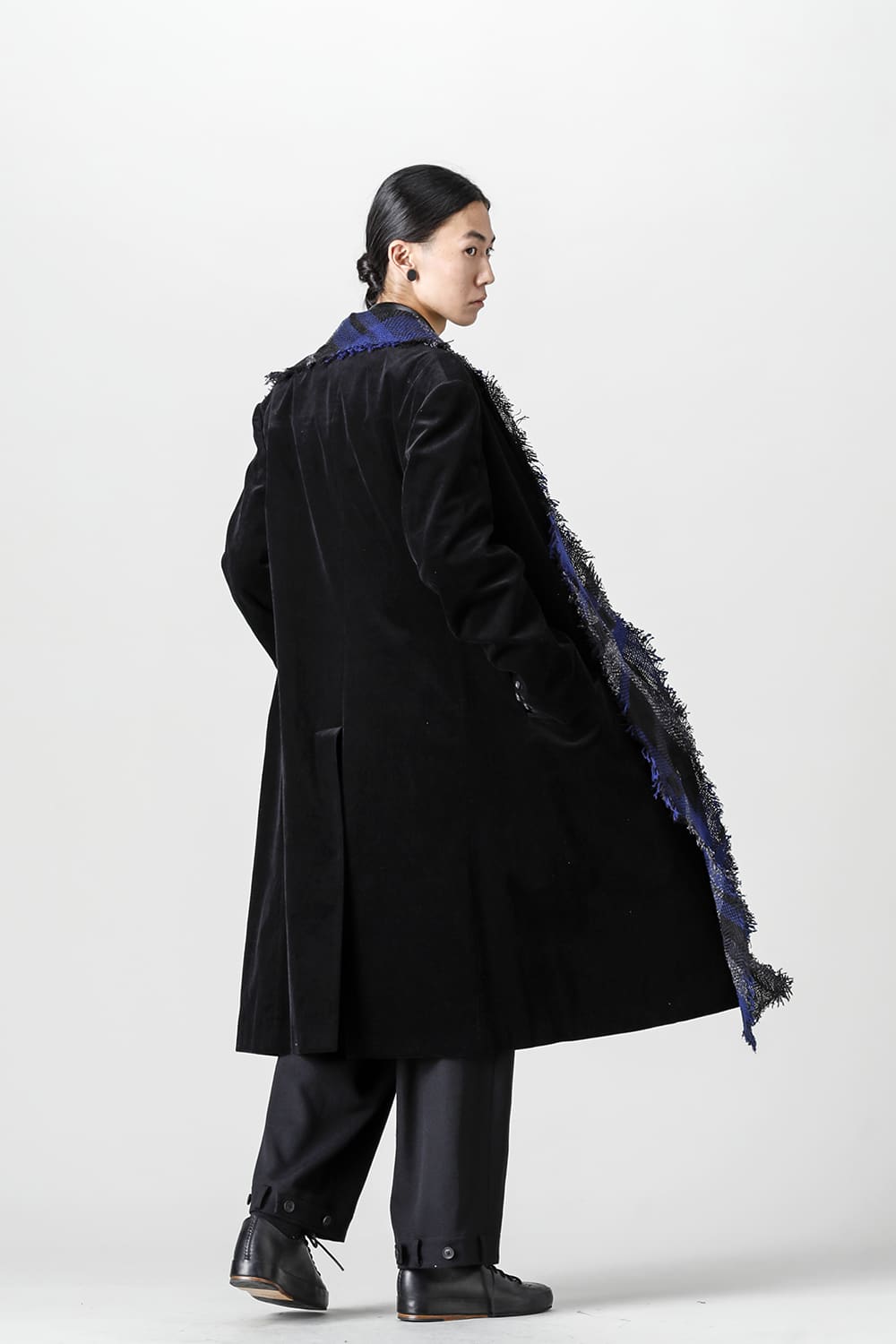 チェックストールジャケット