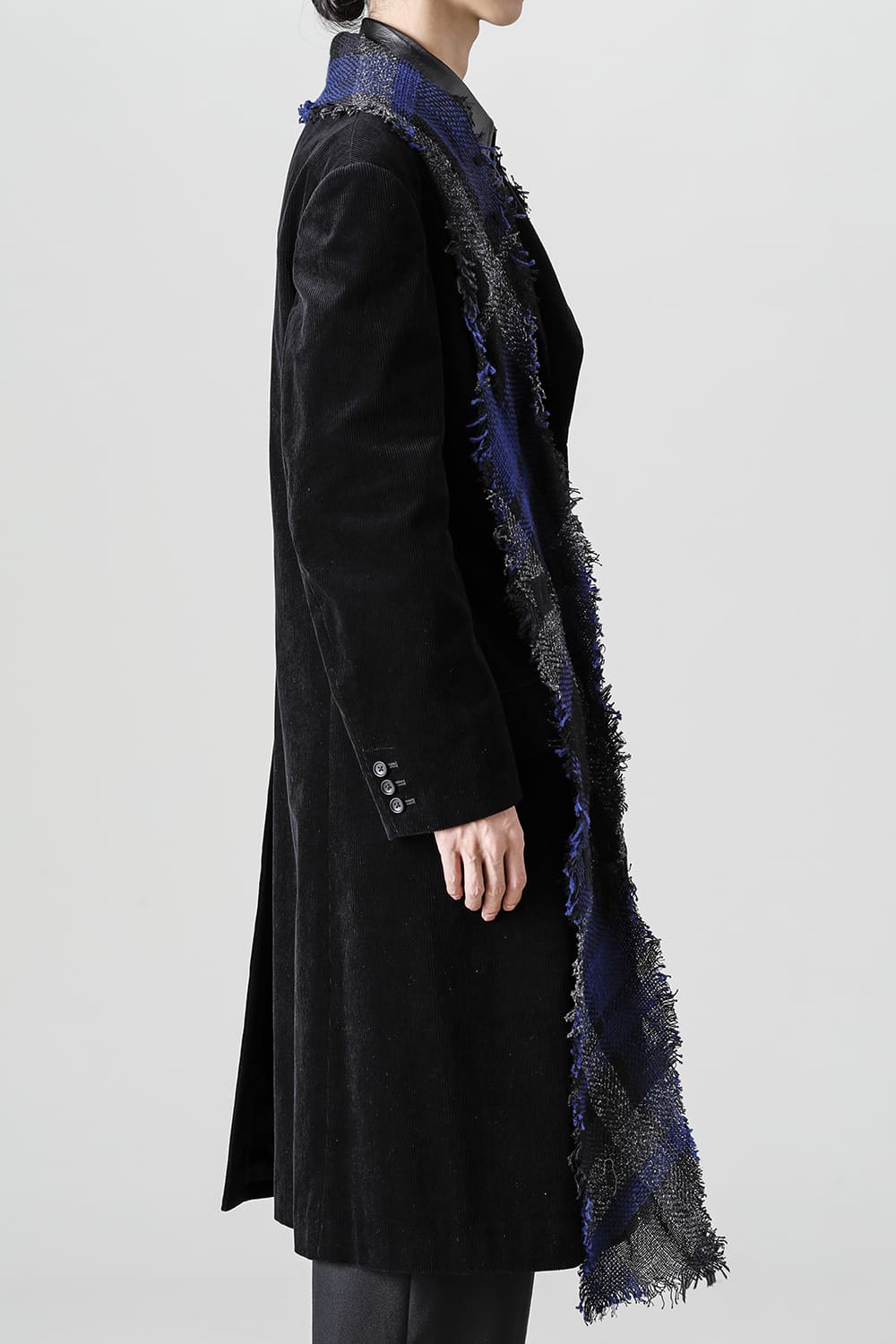 チェックストールジャケット