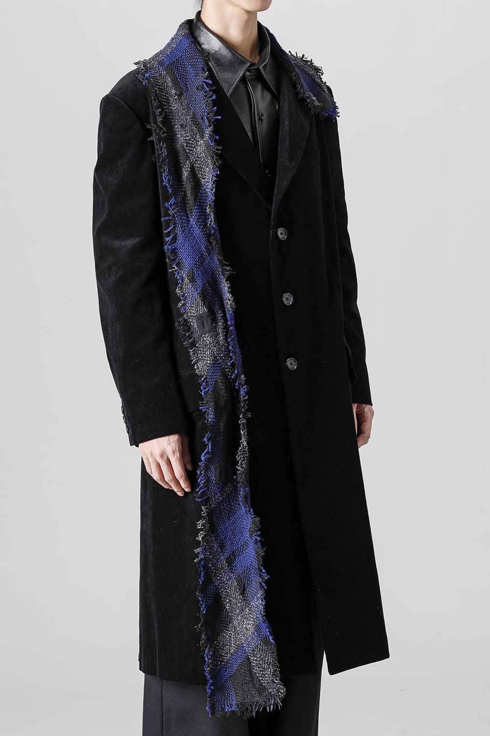 チェックストールジャケット