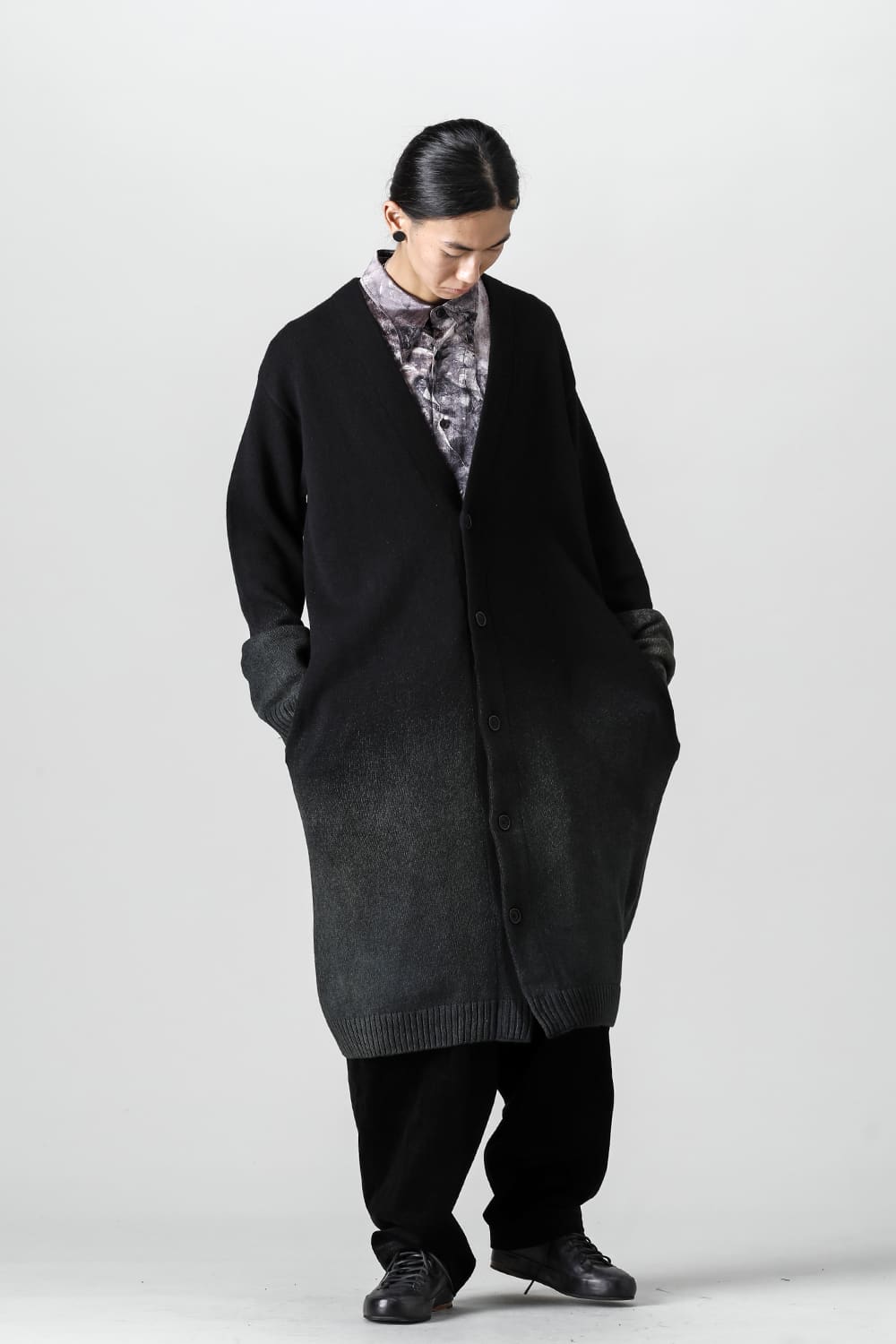 Discharged Long Cardigan