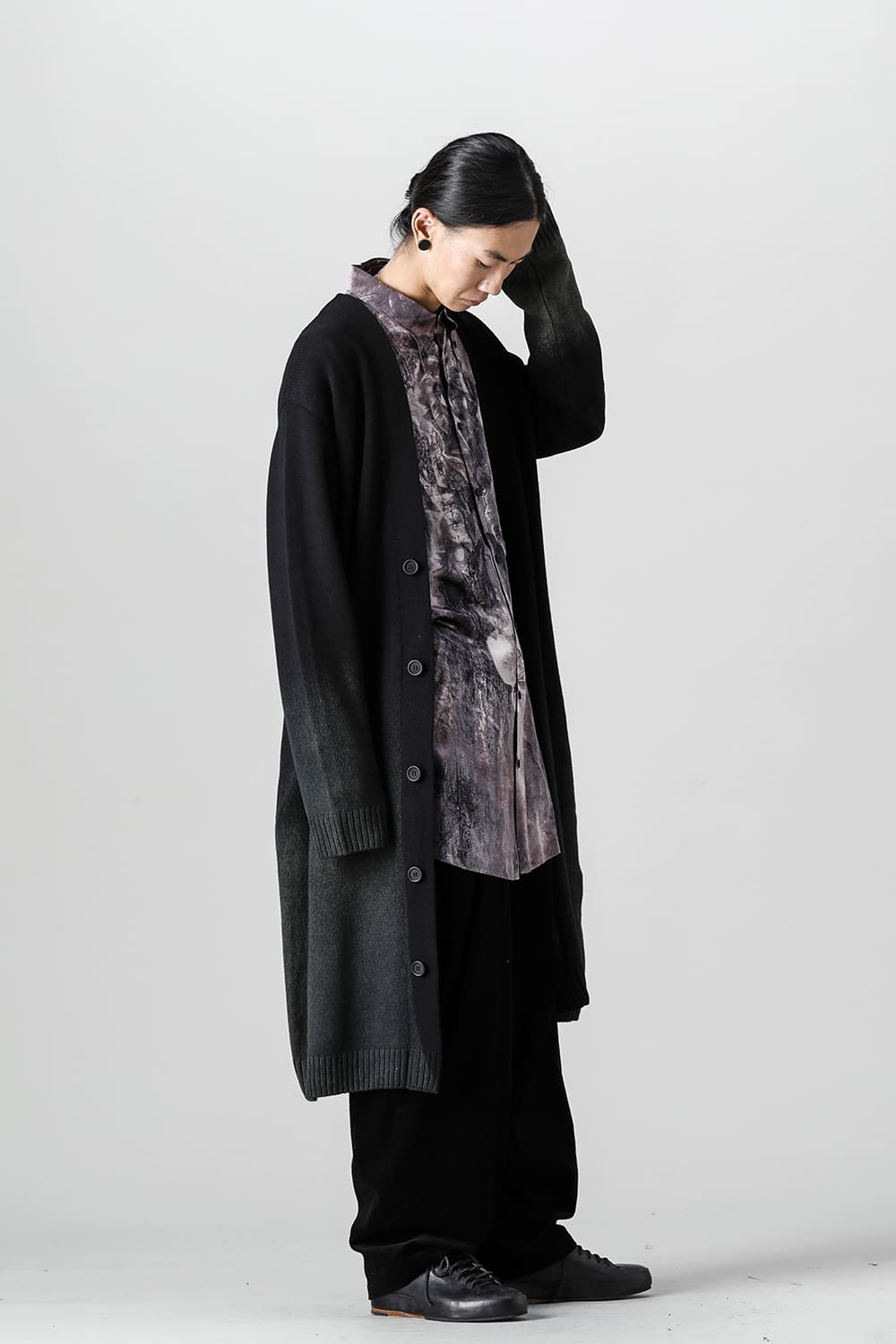 Discharged Long Cardigan