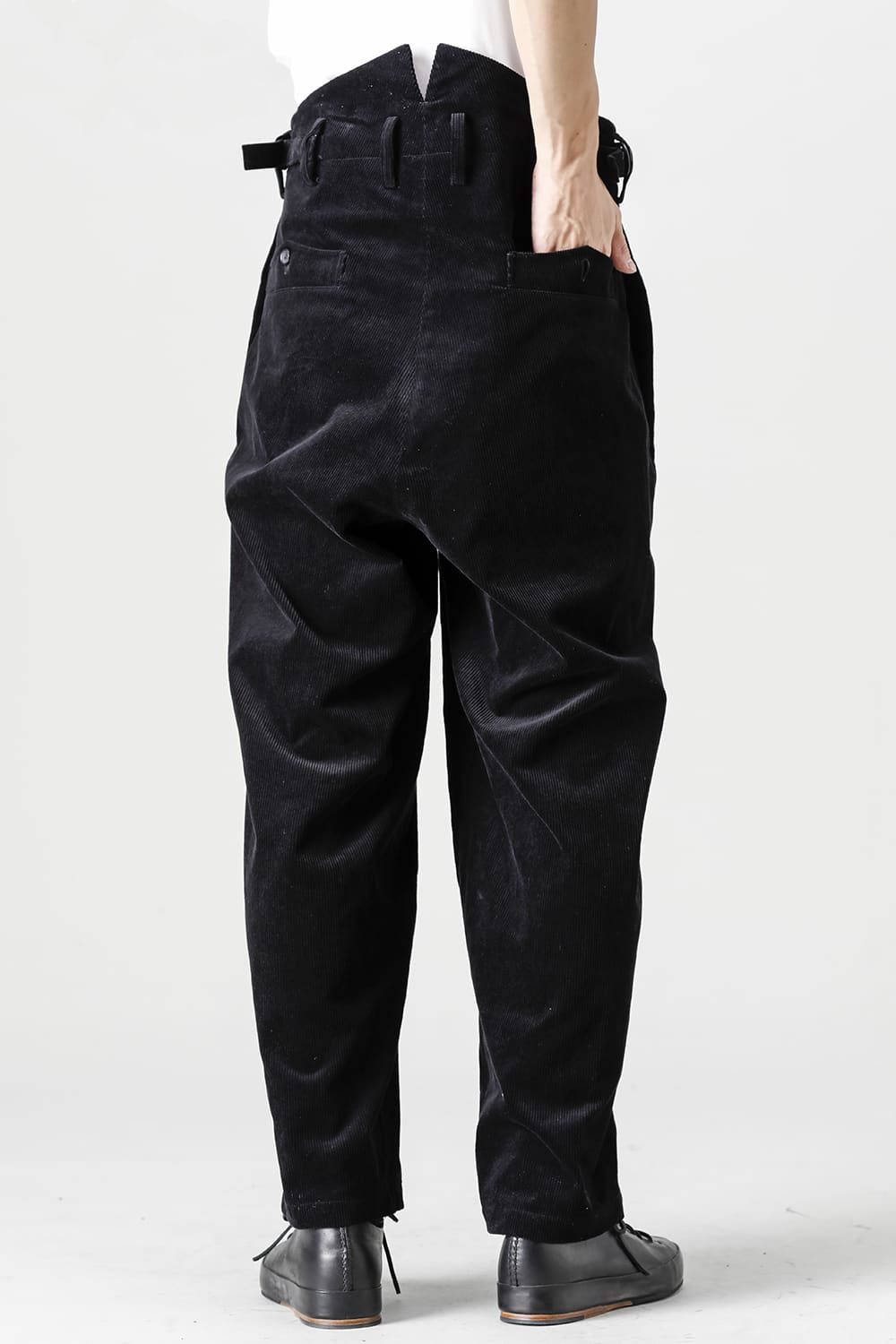 Hidden Side Pocket Corduroy Pants