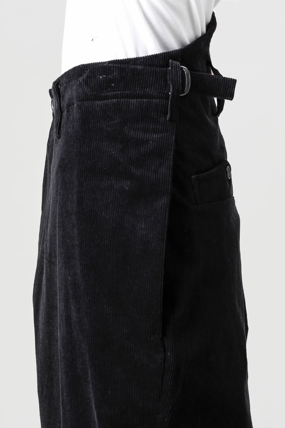 Hidden Side Pocket Corduroy Pants