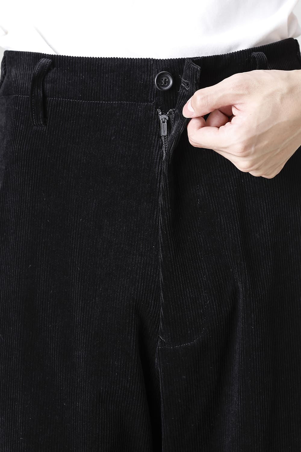 Hidden Side Pocket Corduroy Pants
