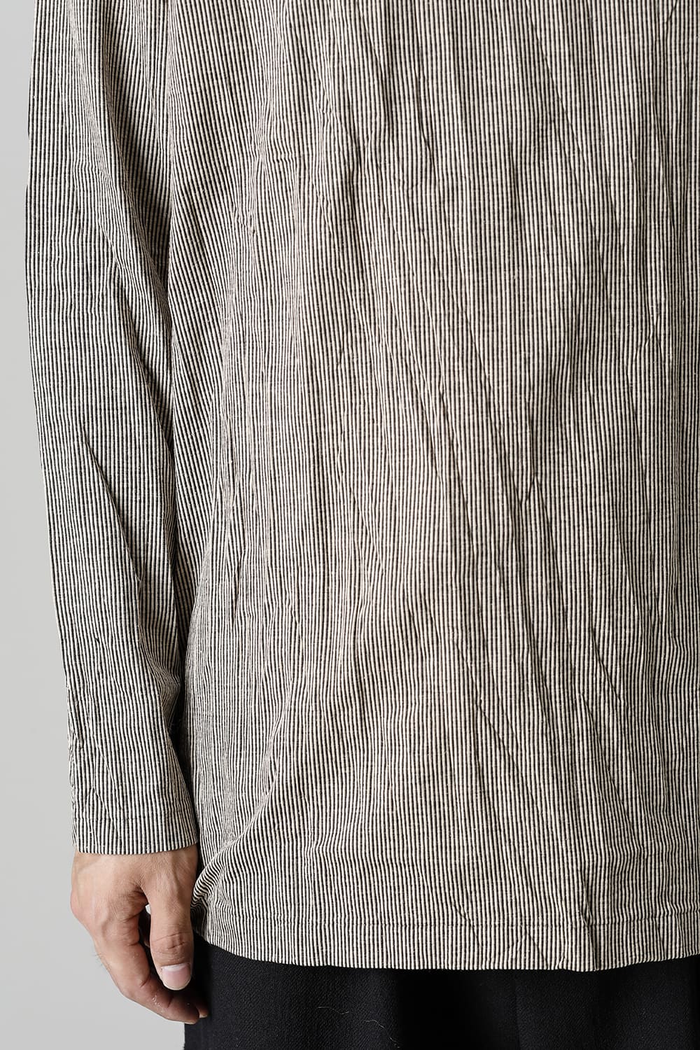 Wrinkled Long Sleeve Beige