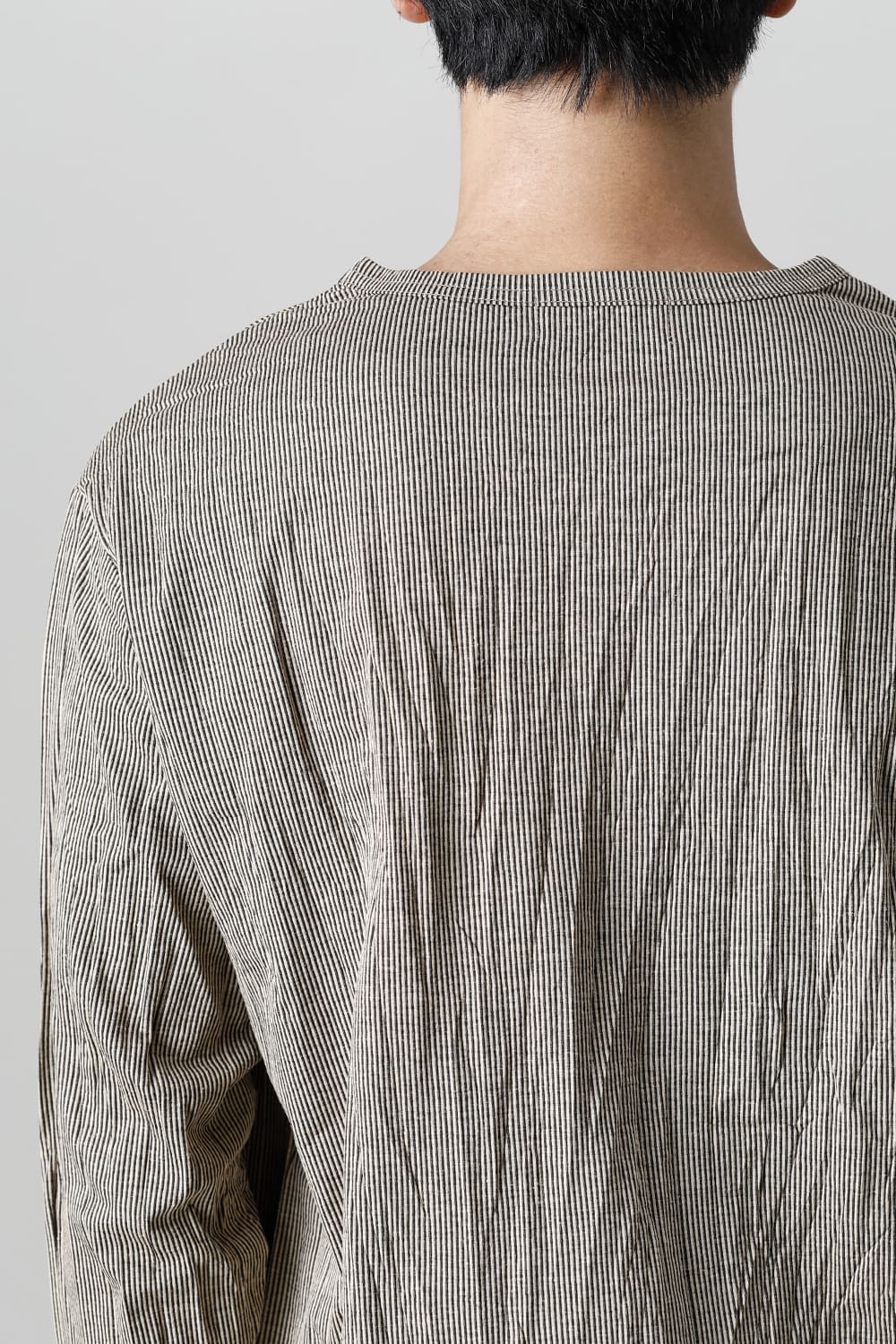 Wrinkled Long Sleeve Beige