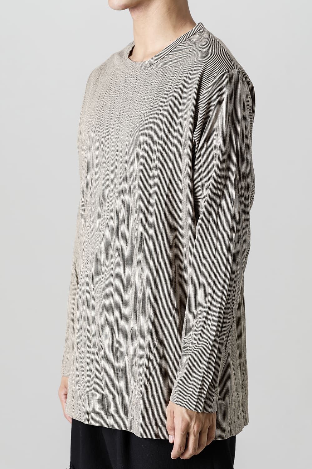 Wrinkled Long Sleeve Beige