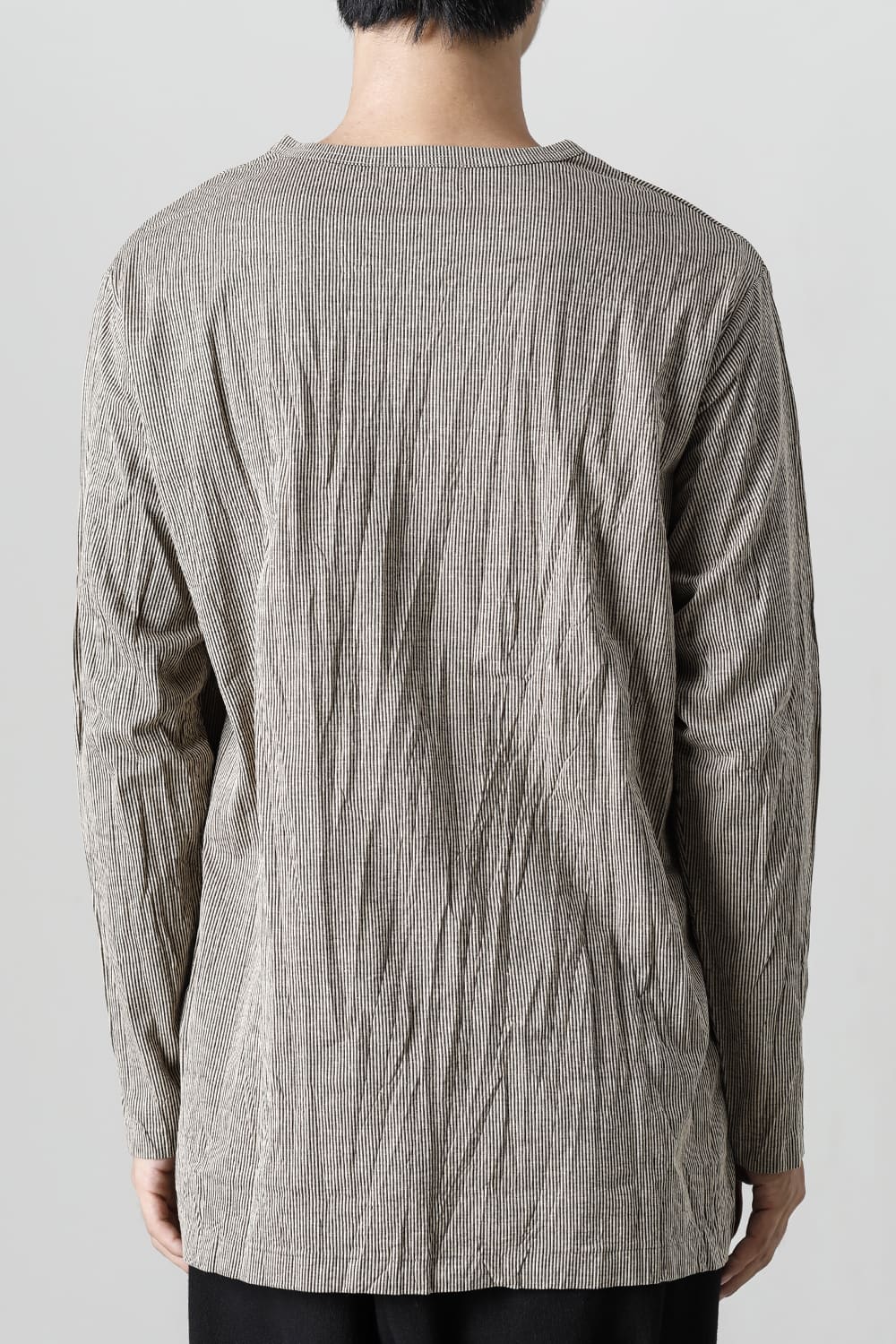 Wrinkled Long Sleeve Beige