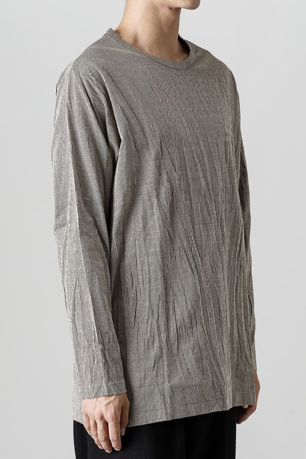 Wrinkled Long Sleeve Beige