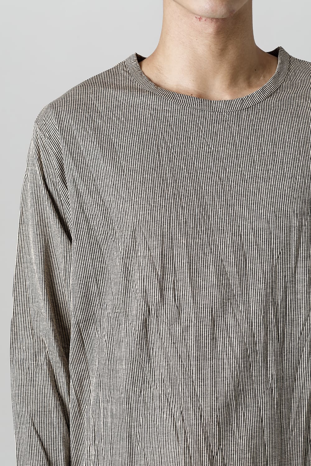 Wrinkled Long Sleeve Beige