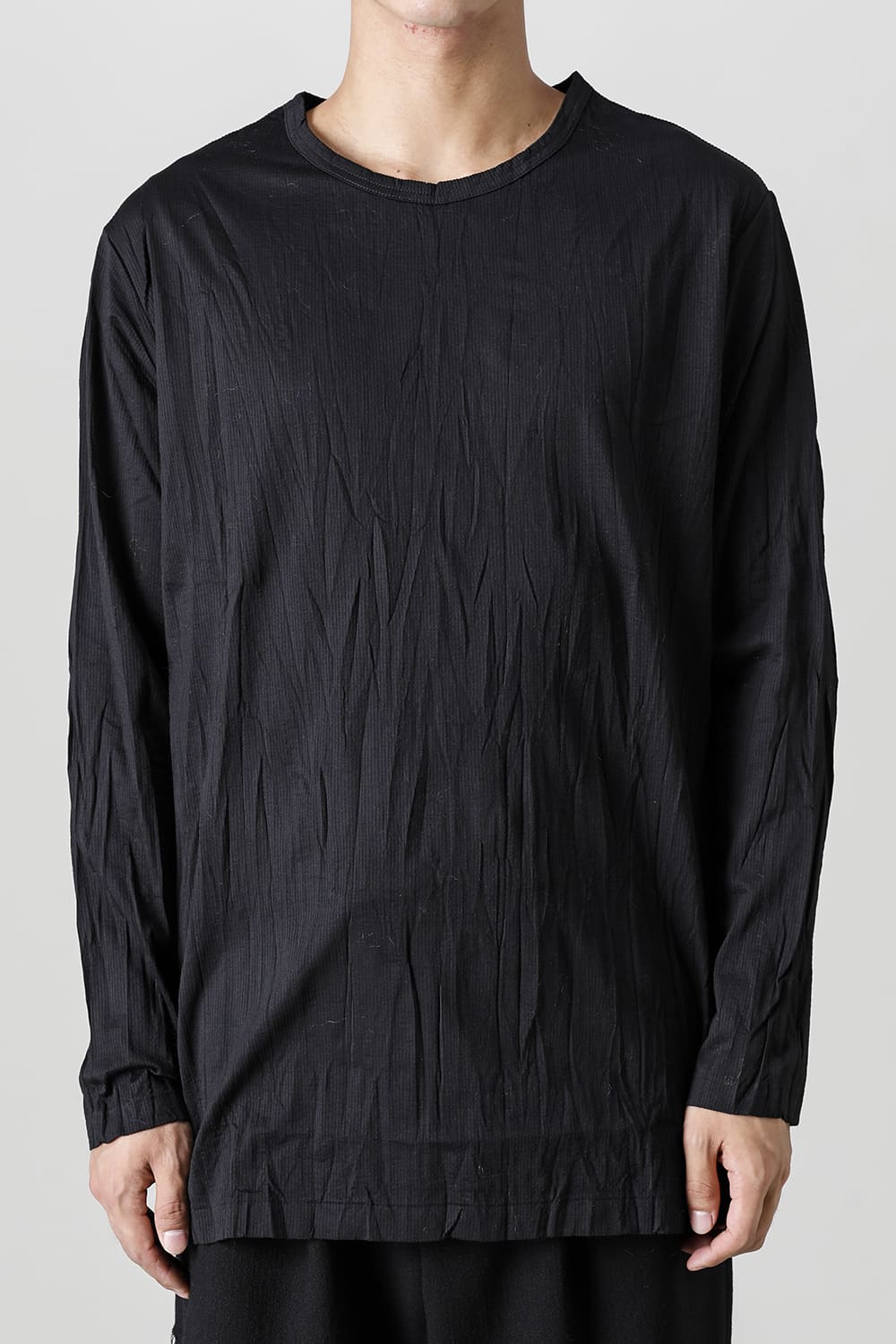 Wrinkled Long Sleeve Black