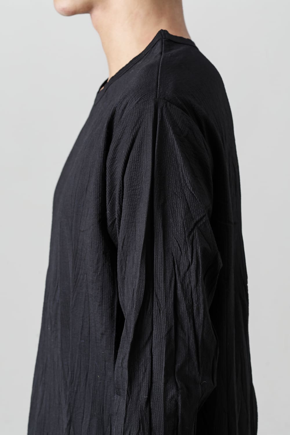 Wrinkled Long Sleeve Black