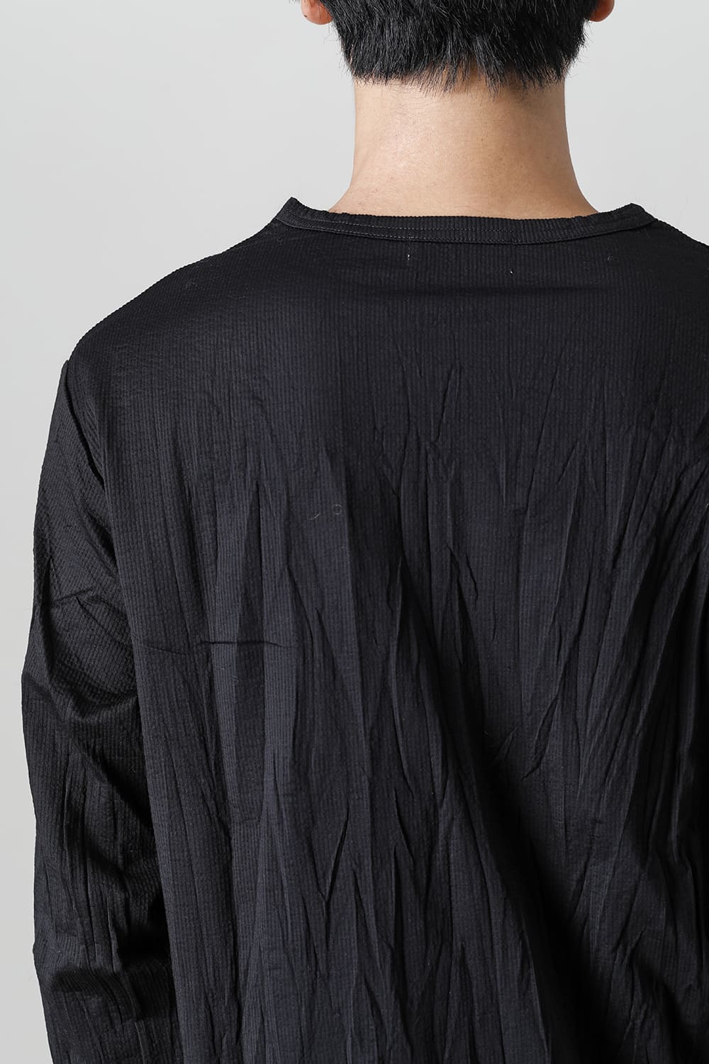 Wrinkled Long Sleeve Black