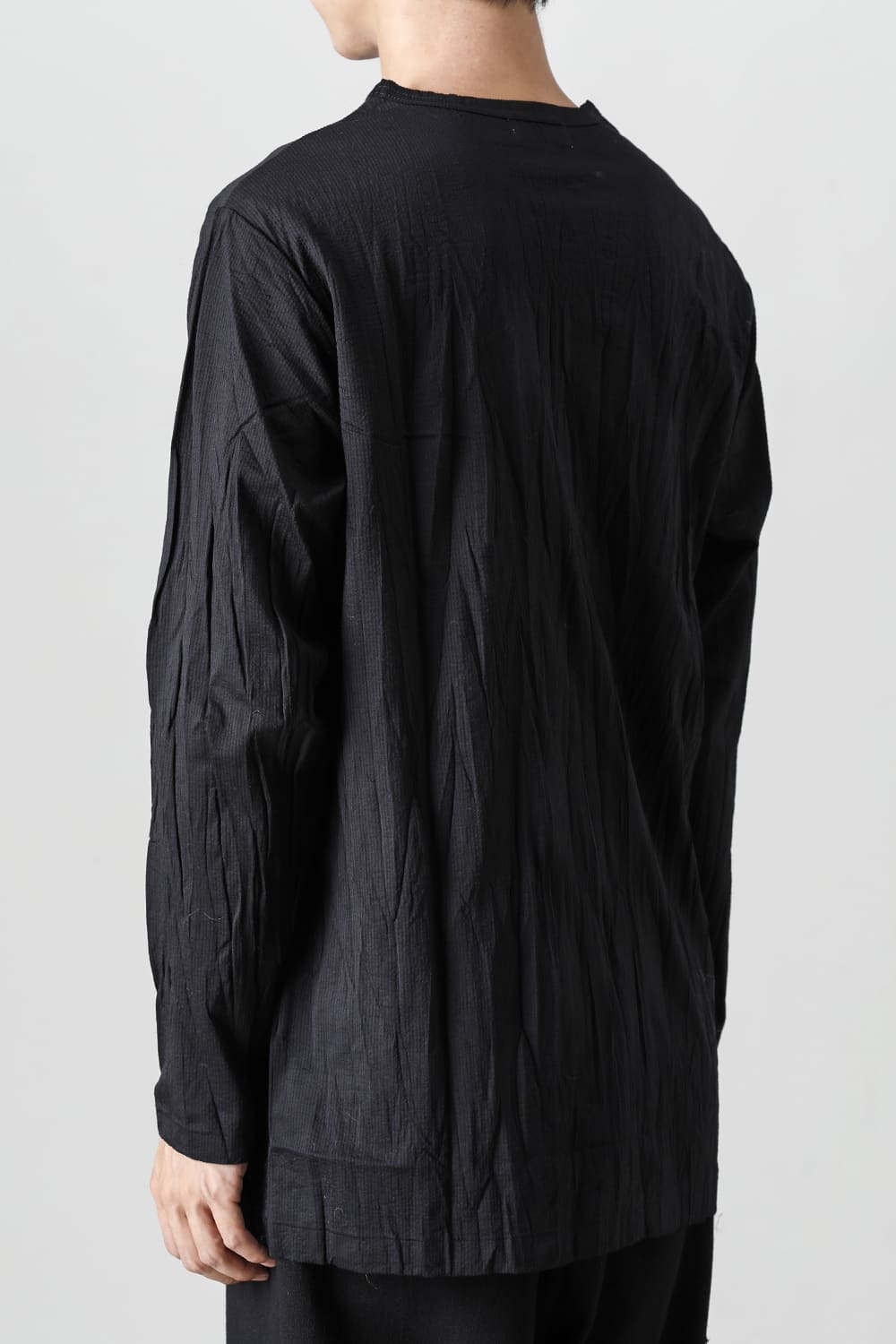 Wrinkled Long Sleeve Black