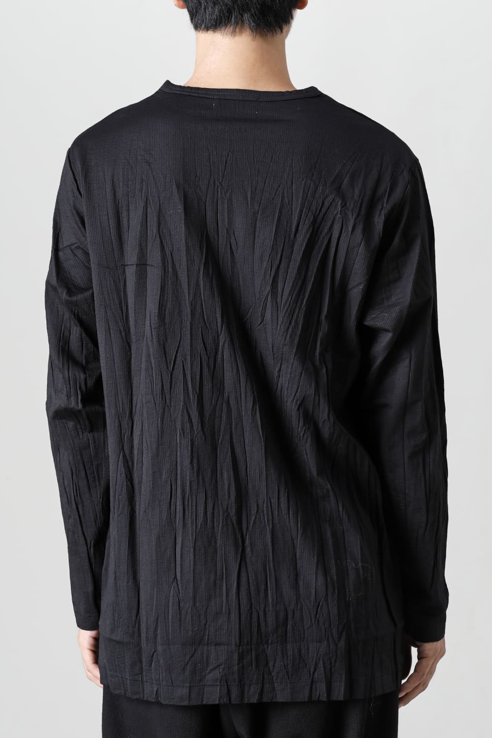 Wrinkled Long Sleeve Black