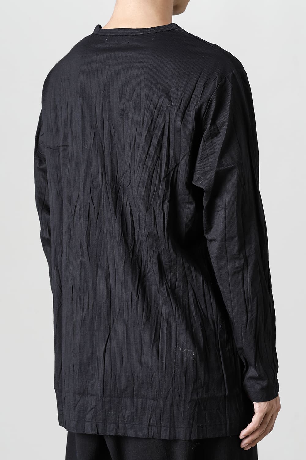 Wrinkled Long Sleeve Black