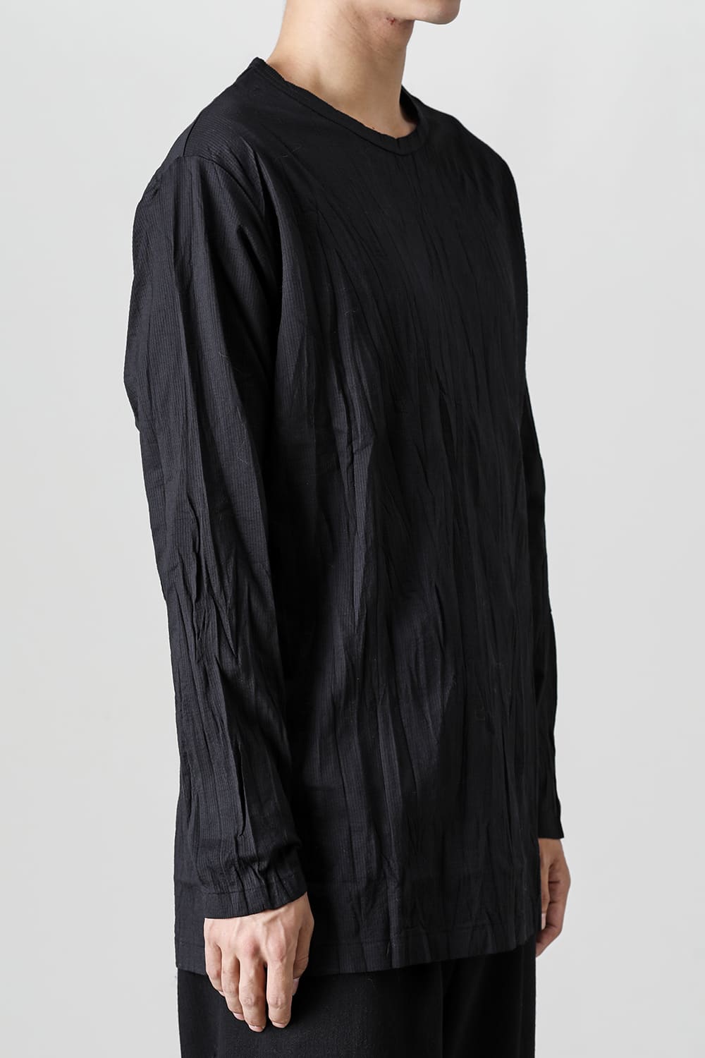 Wrinkled Long Sleeve Black