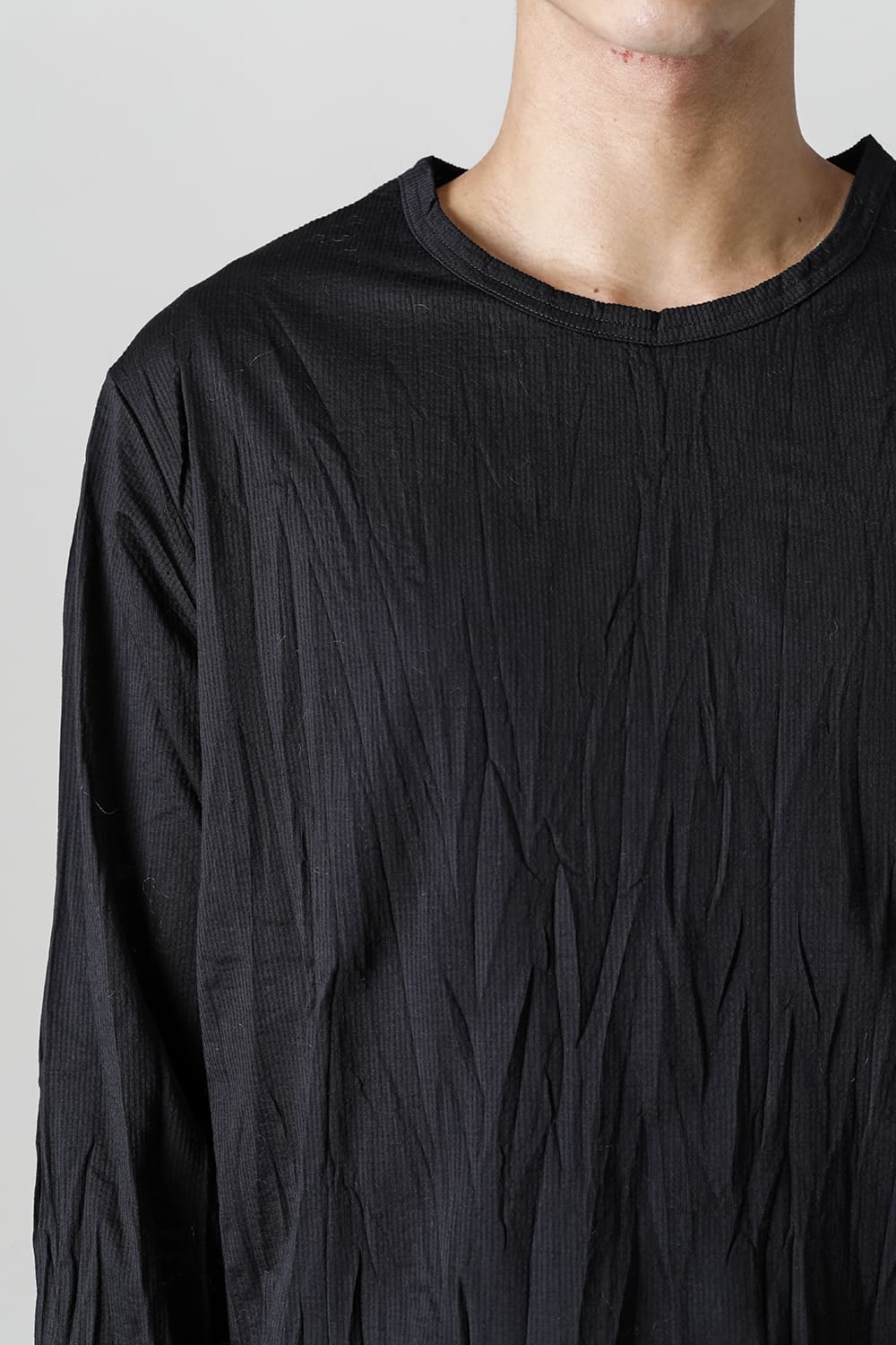 Wrinkled Long Sleeve Black