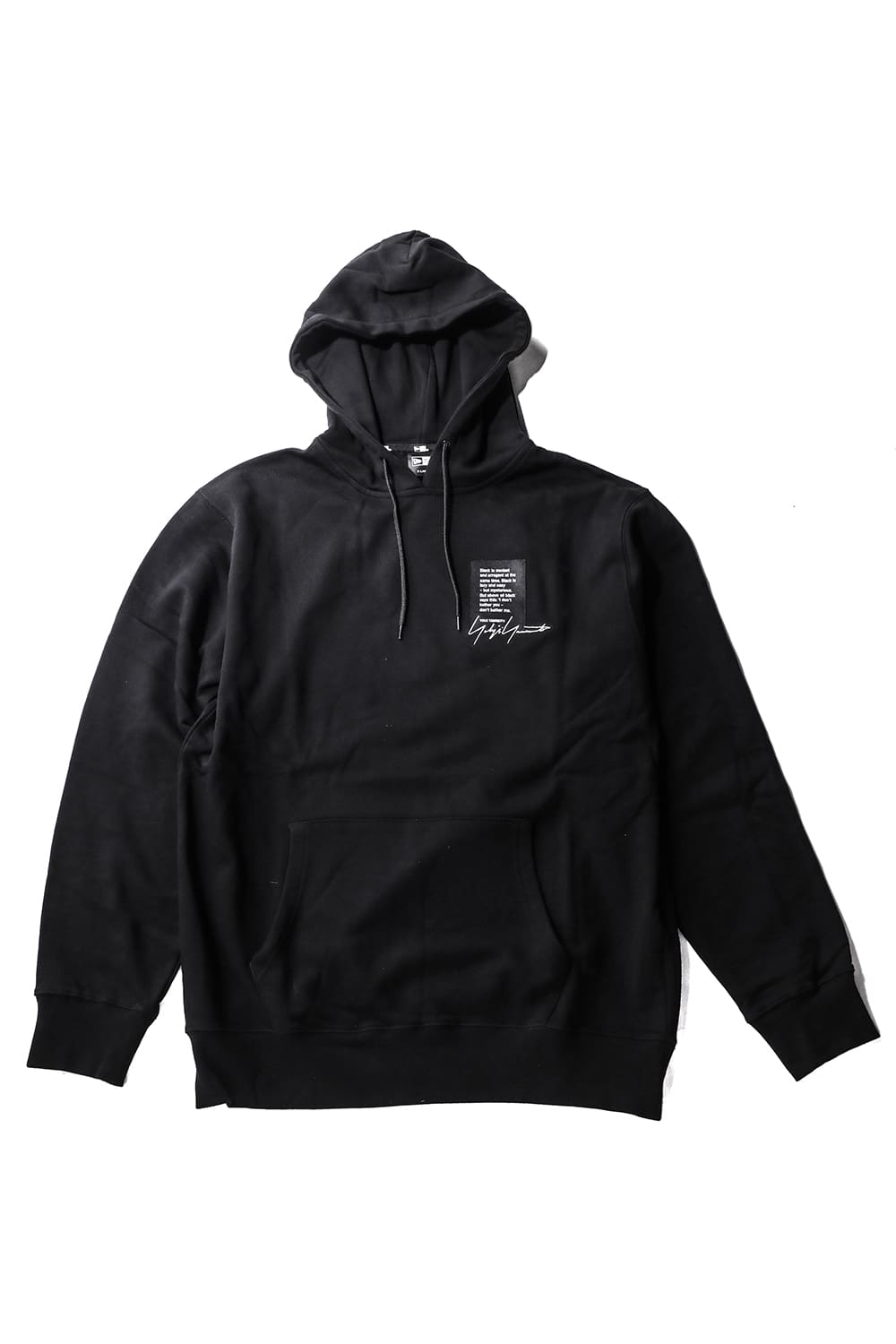 New Era × Yohji Yamamoto Signature Logo Sweat Pullover Hoodie