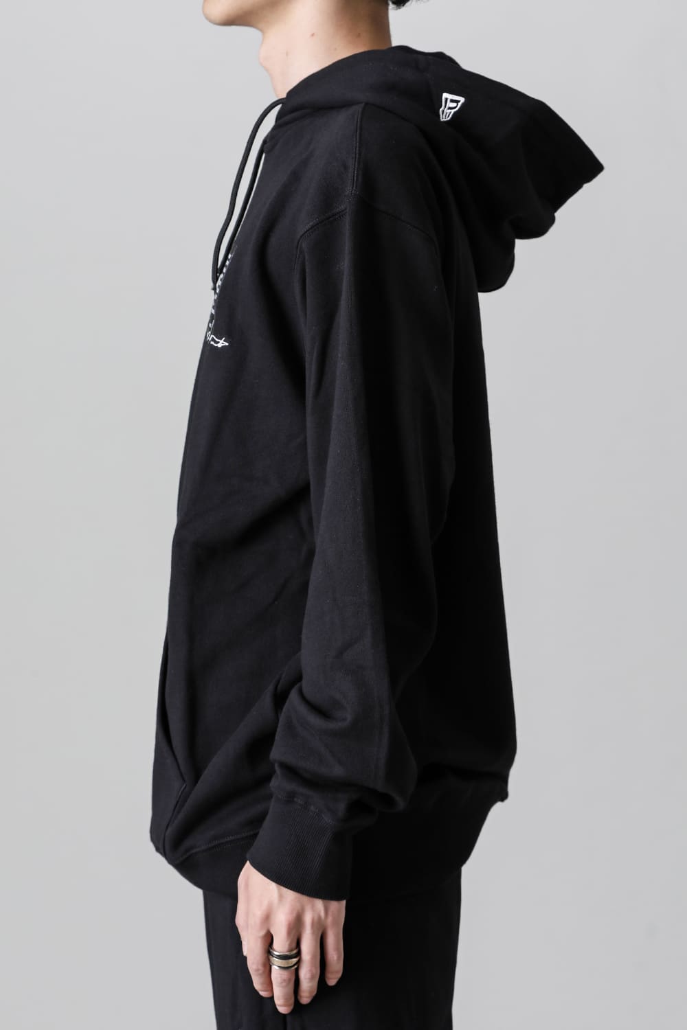 New Era × Yohji Yamamoto Signature Logo Sweat Pullover Hoodie
