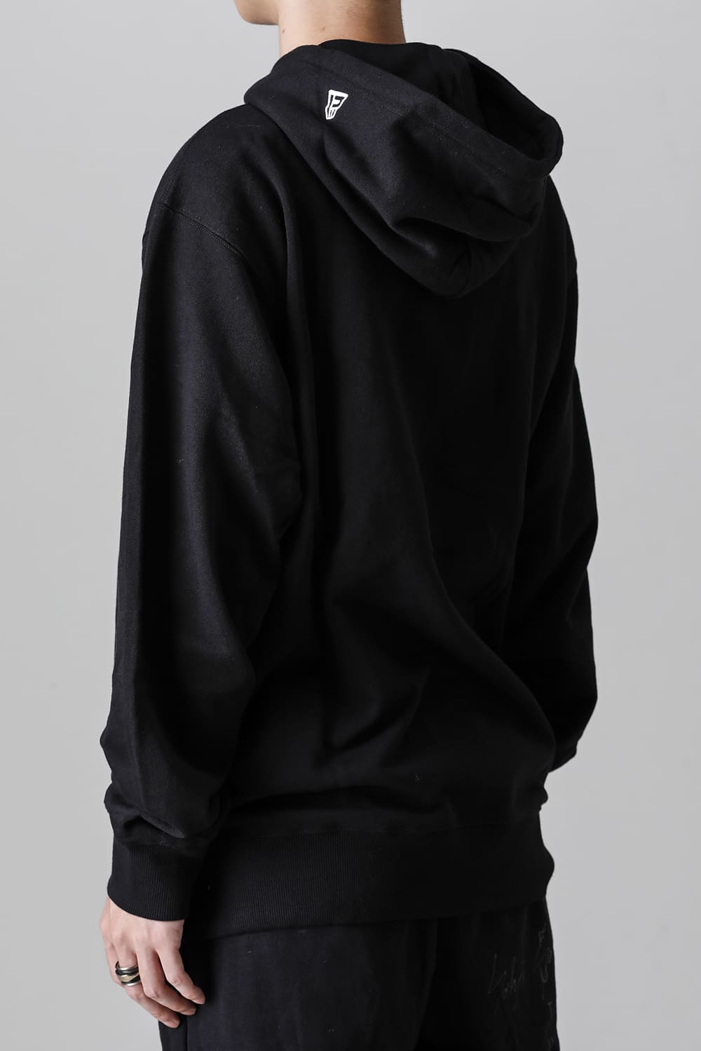 New Era × Yohji Yamamoto Signature Logo Sweat Pullover Hoodie