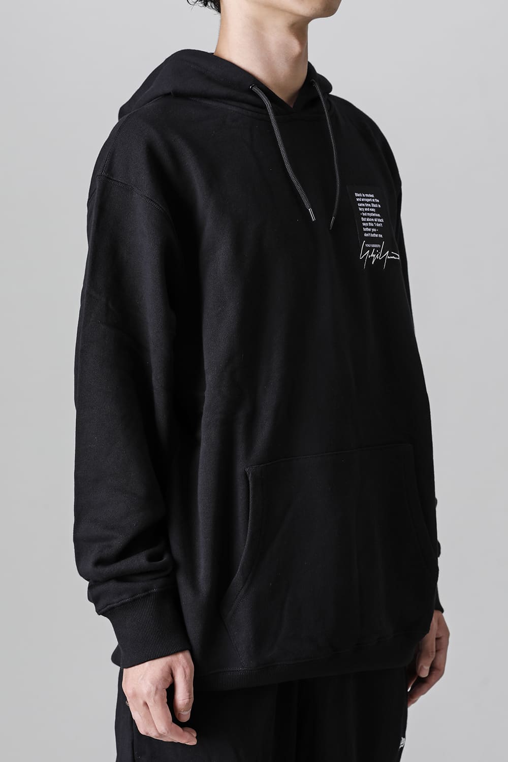 New Era × Yohji Yamamoto Signature Logo Sweat Pullover Hoodie
