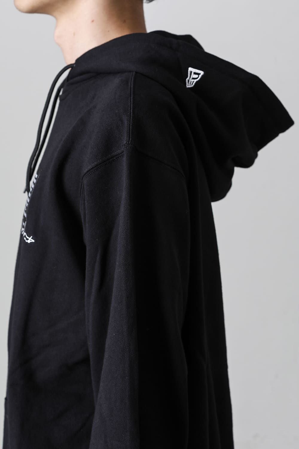 New Era × Yohji Yamamoto Signature Logo Sweat Pullover Hoodie