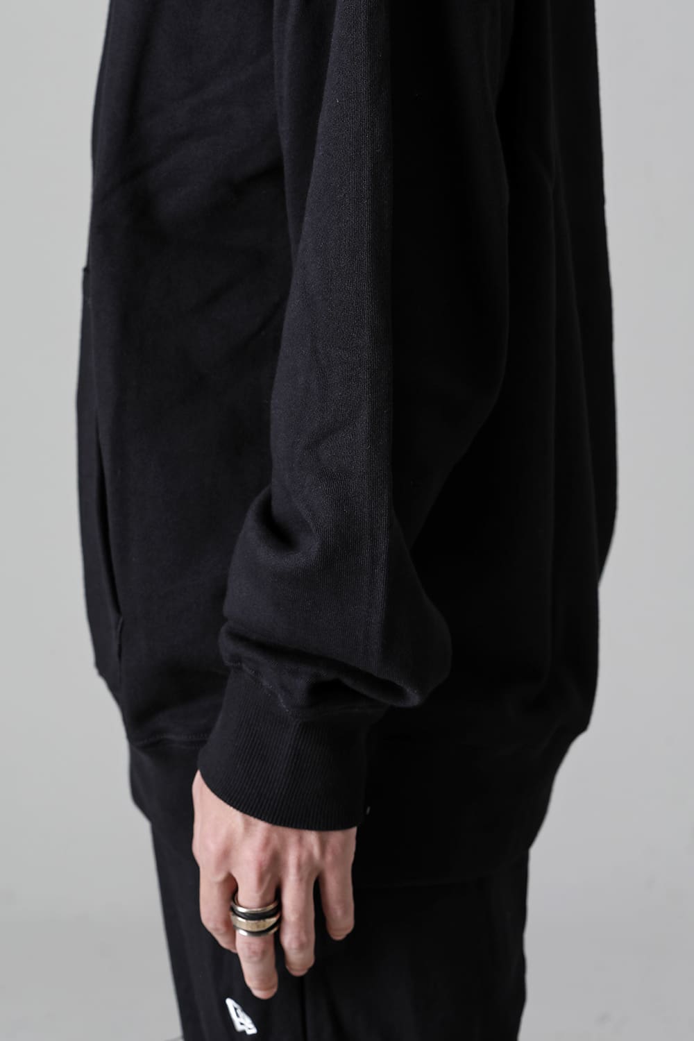 New Era × Yohji Yamamoto Signature Logo Sweat Pullover Hoodie