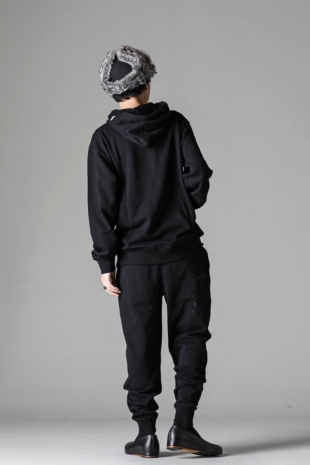 New Era × Yohji Yamamoto Signature Logo Sweat Pullover Hoodie