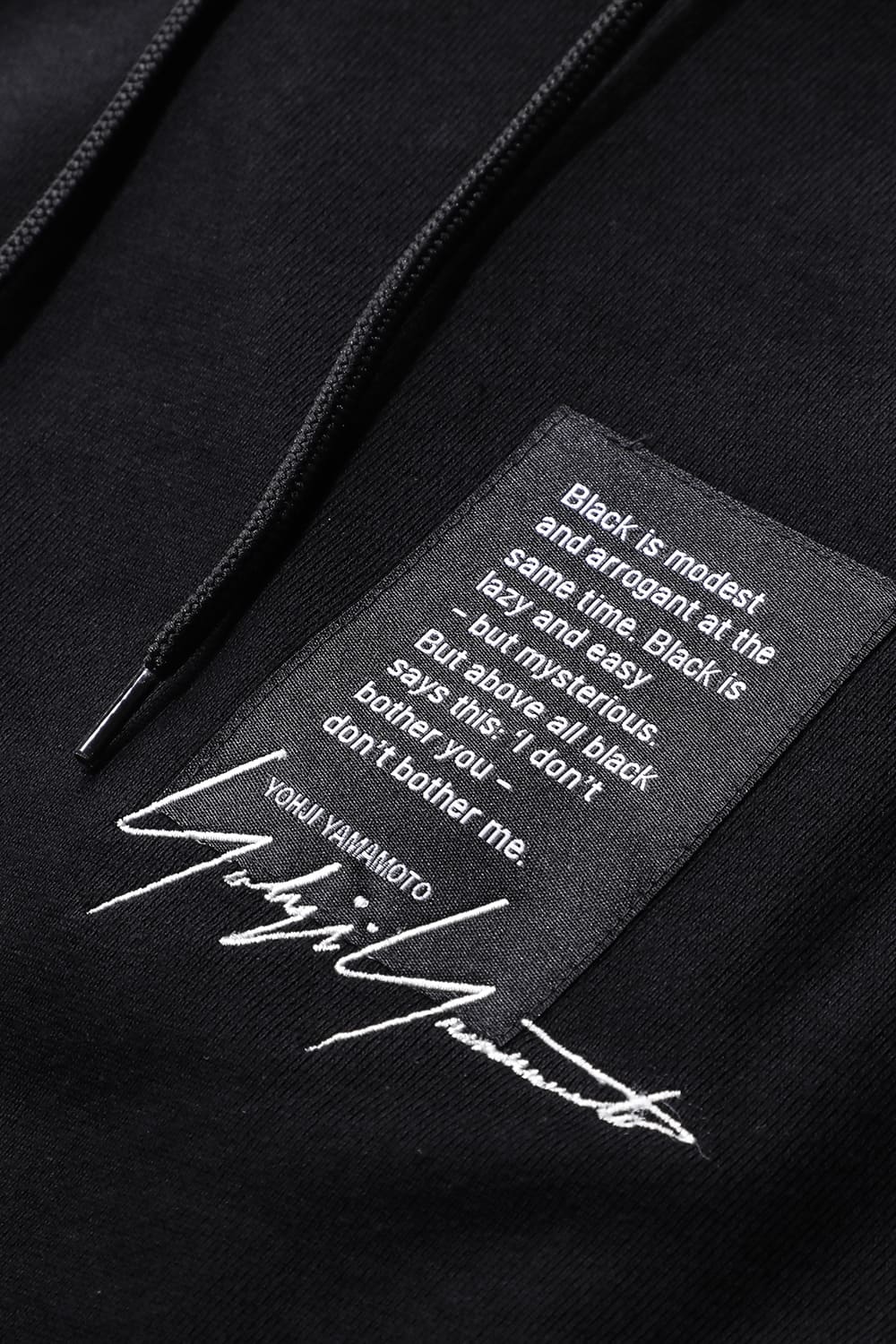 New Era × Yohji Yamamoto Signature Logo Sweat Pullover Hoodie